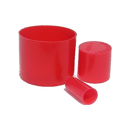 End Caps-C-1-1/8-LDPE-RED, 50PK